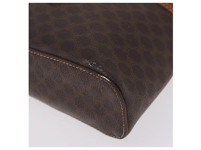 Céline Beauty case CELINE Macadam Canvas PVC Brown Auth mr2997A Marrone - vista 12