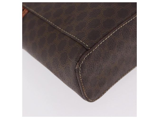 Céline Beauty case CELINE Macadam Canvas PVC Brown Auth mr2997A Marrone - vista 13
