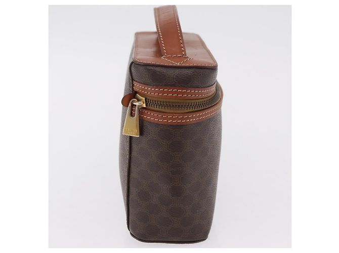 Céline Beauty case CELINE Macadam Canvas PVC Brown Auth mr2997A Marrone - vista 6