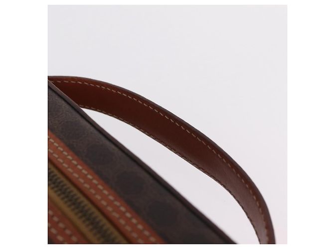 Céline Beauty case CELINE Macadam Canvas PVC Brown Auth mr2997A Marrone - vista 9