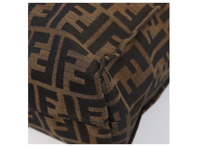 Borsa a mano FENDI Zucca Canvas Nera 8BH173 Auth gh2369 Nero - vista 10