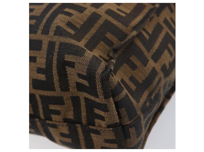 Borsa a mano FENDI Zucca Canvas Nera 8BH173 Auth gh2369 Nero - vista 12