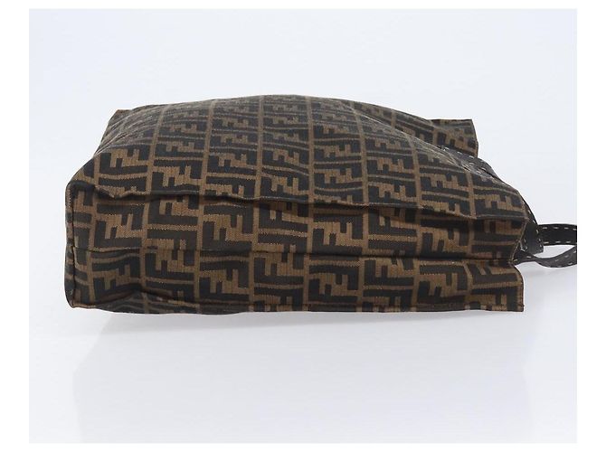 Borsa a mano FENDI Zucca Canvas Nera 8BH173 Auth gh2369 Nero - vista 4