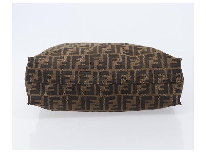 Borsa a mano FENDI Zucca Canvas Nera 8BH173 Auth gh2369 Nero - vista 9