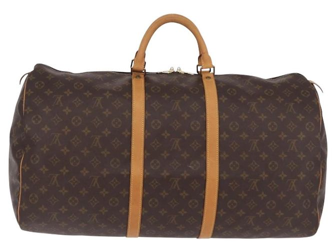 LOUIS VUITTON Monogram Keepall 60 Boston Bag M41422 LV Auth 203296A Monograma - vista 2