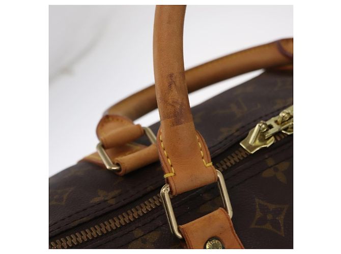 LOUIS VUITTON Monogram Keepall 60 Boston Bag M41422 LV Auth 203296A Monograma - vista 22