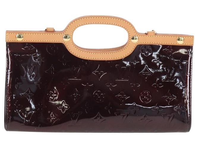 Borsa LOUIS VUITTON Monogram Vernis Roxbury Drive Amarante M91995 LV Auth 202537V Bordò - vista 13