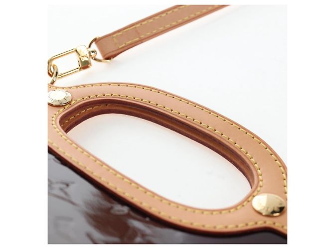 Borsa LOUIS VUITTON Monogram Vernis Roxbury Drive Amarante M91995 LV Auth 202537V Bordò - vista 15