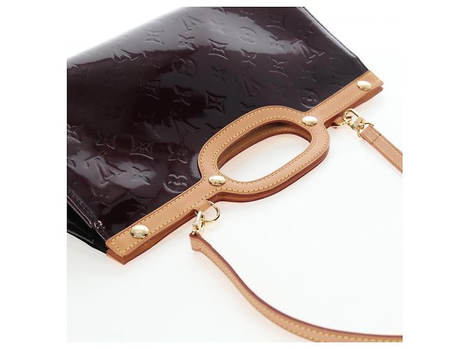 Borsa LOUIS VUITTON Monogram Vernis Roxbury Drive Amarante M91995 LV Auth 202537V Bordò - vista 6
