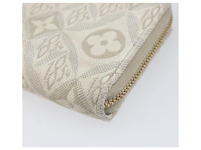 LOUIS VUITTON SINCE1854 Zippy Coin Purse Canvas Ivory Blue M81095 Auth 205941A Azul Crudo - vista 14