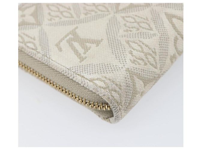 LOUIS VUITTON SINCE1854 Zippy Coin Purse Canvas Ivory Blue M81095 Auth 205941A Azul Crudo - vista 17