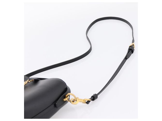 Autre Marque Borsa a mano SAINT LAURENT in pelle 2way Nero Oro Auth ka6358M D'oro - vista 10