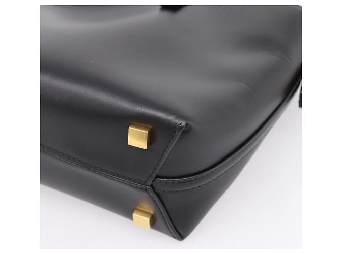 Autre Marque Borsa a mano SAINT LAURENT in pelle 2way Nero Oro Auth ka6358M D'oro - vista 14