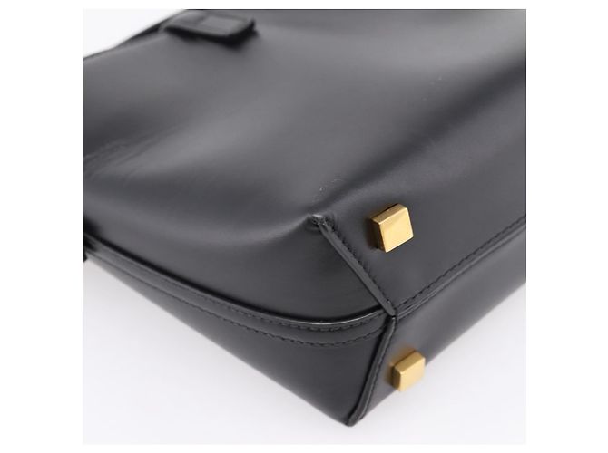 Autre Marque Borsa a mano SAINT LAURENT in pelle 2way Nero Oro Auth ka6358M D'oro - vista 15
