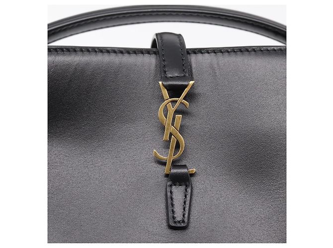Autre Marque Borsa a mano SAINT LAURENT in pelle 2way Nero Oro Auth ka6358M D'oro - vista 16