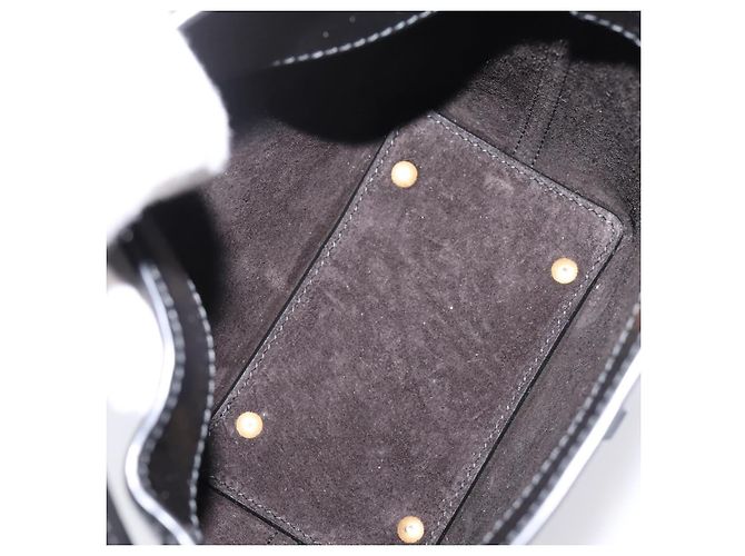 Autre Marque Borsa a mano SAINT LAURENT in pelle 2way Nero Oro Auth ka6358M D'oro - vista 18