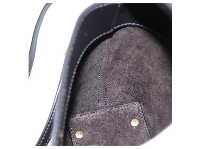 Autre Marque Borsa a mano SAINT LAURENT in pelle 2way Nero Oro Auth ka6358M D'oro - vista 20