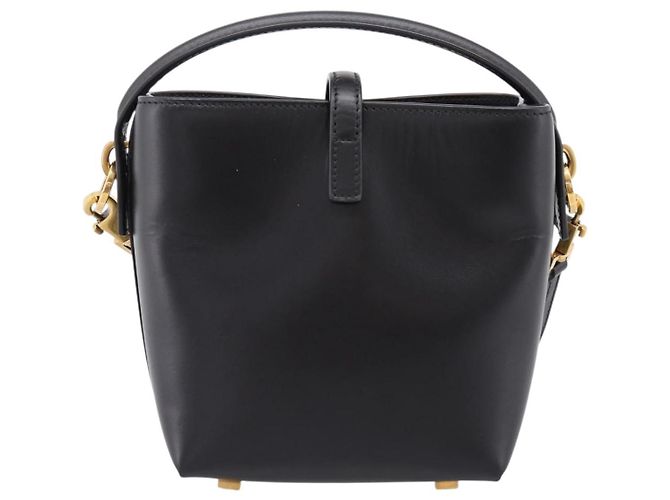 Autre Marque Borsa a mano SAINT LAURENT in pelle 2way Nero Oro Auth ka6358M D'oro - vista 3