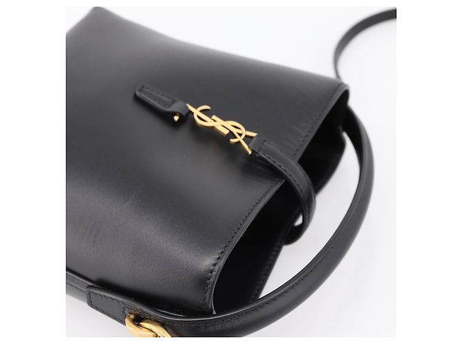 Autre Marque Borsa a mano SAINT LAURENT in pelle 2way Nero Oro Auth ka6358M D'oro - vista 6