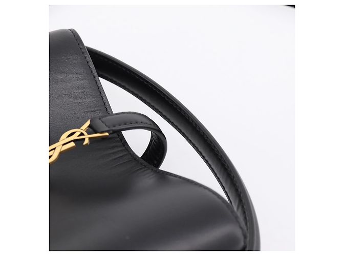 Autre Marque Borsa a mano SAINT LAURENT in pelle 2way Nero Oro Auth ka6358M D'oro - vista 8
