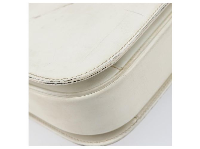 Céline CELINE Schultertasche aus Leder Weiß Gold Auth ep15980 Golden - Ansicht 18