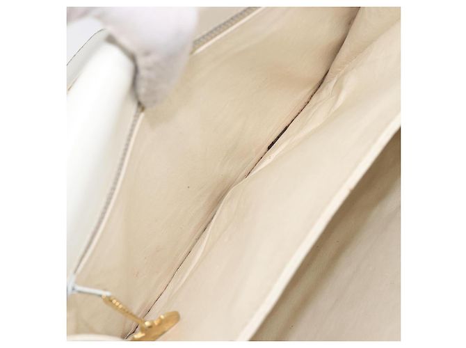 Céline CELINE Schultertasche aus Leder Weiß Gold Auth ep15980 Golden - Ansicht 27