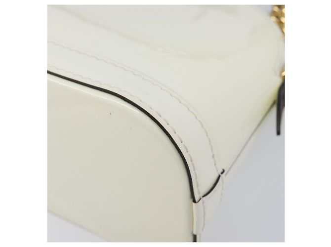 LOUIS VUITTON Monogram Vernis Miroir Alma Mini Bag Snow M52749 LV Auth LN166V - vista 17