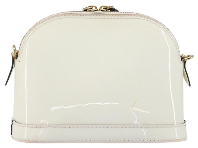 LOUIS VUITTON Monogram Vernis Miroir Alma Mini Bag Snow M52749 LV Auth LN166V - vista 2