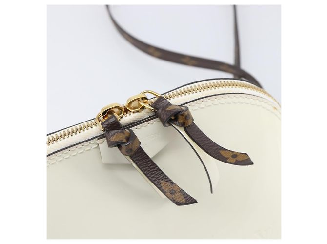 LOUIS VUITTON Monogram Vernis Miroir Alma Mini Bag Snow M52749 LV Auth LN166V - vista 22