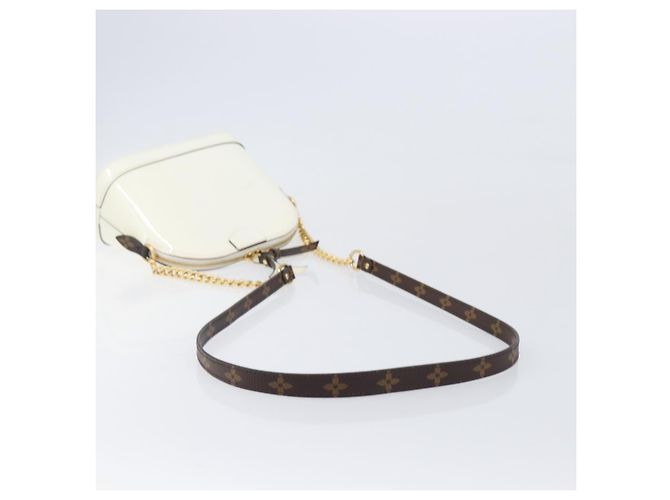 LOUIS VUITTON Monogram Vernis Miroir Alma Mini Bag Snow M52749 LV Auth LN166V - vista 7