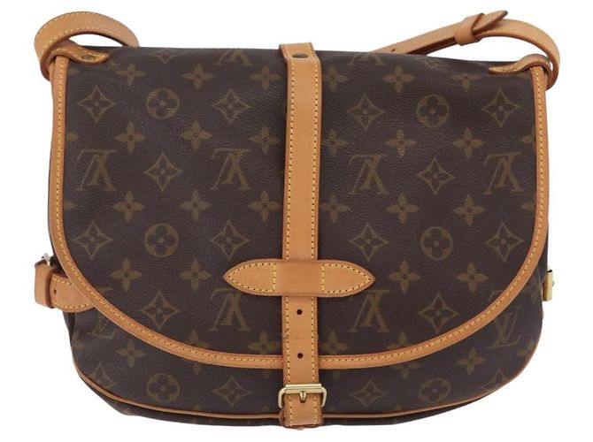 LOUIS VUITTON Monogram Saumur 30 Shoulder Bag M42256 LV Auth 204593A Monogramma - vista 2