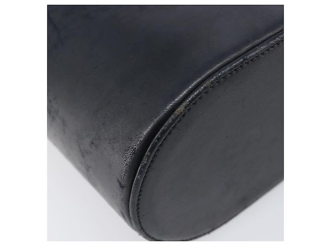 Borsa a mano con catena Christian Dior in pelle nera e oro Auth bs37240 Nero - vista 12
