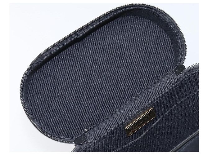 Borsa a mano con catena Christian Dior in pelle nera e oro Auth bs37240 Nero - vista 16