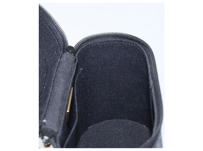 Borsa a mano con catena Christian Dior in pelle nera e oro Auth bs37240 Nero - vista 19