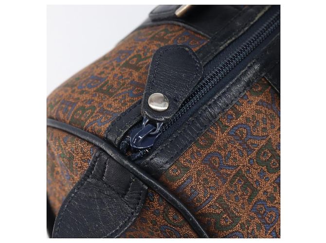 Borsa Boston Burberrys Canvas Gold Brown Auth 206076A Marrone D'oro - vista 17