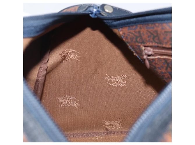 Borsa Boston Burberrys Canvas Gold Brown Auth 206076A Marrone D'oro - vista 19