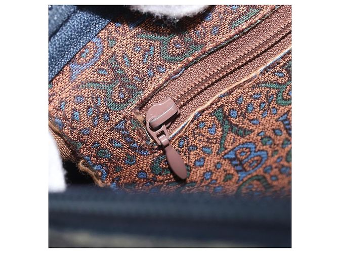 Borsa Boston Burberrys Canvas Gold Brown Auth 206076A Marrone D'oro - vista 21