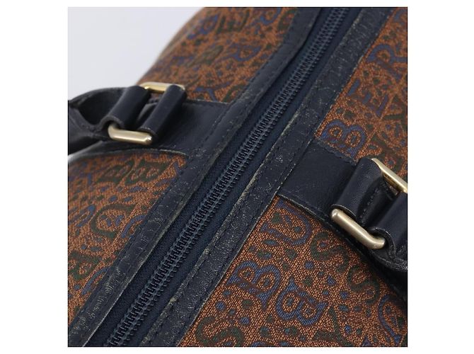 Borsa Boston Burberrys Canvas Gold Brown Auth 206076A Marrone D'oro - vista 7