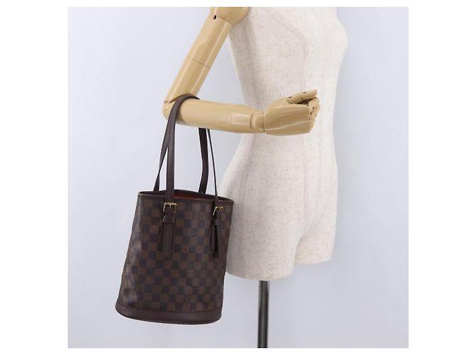 LOUIS VUITTON Damier Ebene Marais Schultertasche N42240 LV Auth ka6310 - Ansicht 33