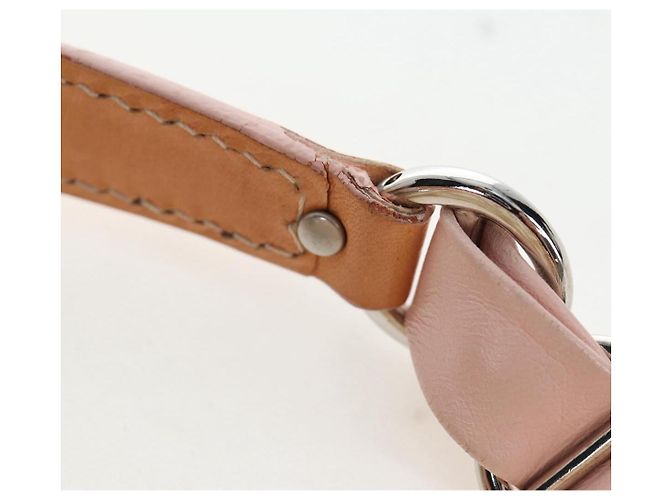 Borsa Christian Dior Trotter Canvas Romantic Chain Bag PVC Beige Argento Auth 202506SAM - vista 11