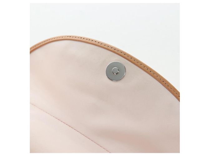 Borsa Christian Dior Trotter Canvas Romantic Chain Bag PVC Beige Argento Auth 202506SAM - vista 20