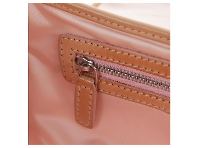 Borsa Christian Dior Trotter Canvas Romantic Chain Bag PVC Beige Argento Auth 202506SAM - vista 25