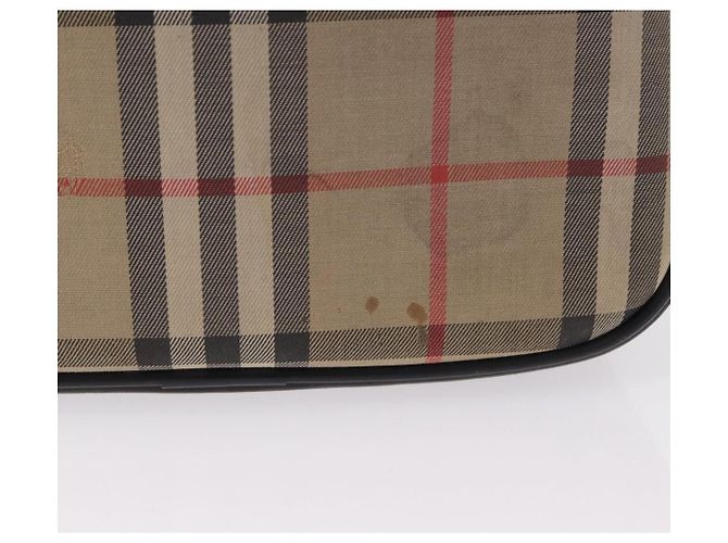 Borsa a tracolla Burberrys Nova Check Canvas Beige Gold Tone Auth mr3013 - vista 5