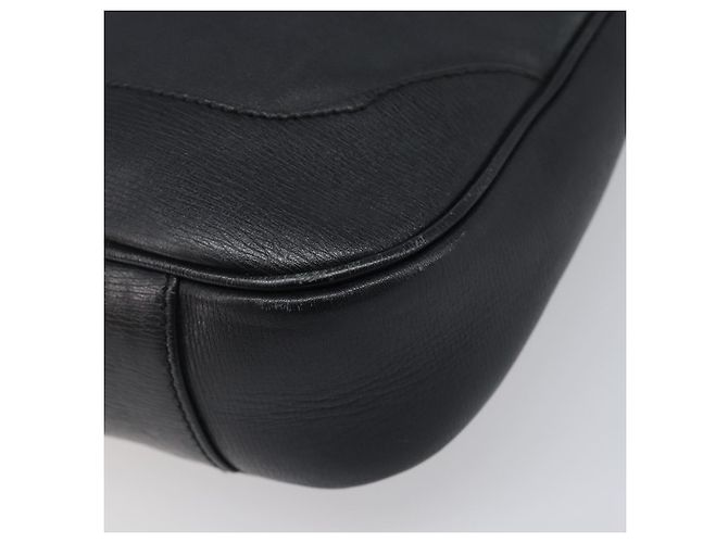 Borsa a mano GUCCI Bamboo Pelle Nero Argento 001 4095 Auth ep15912 - vista 10
