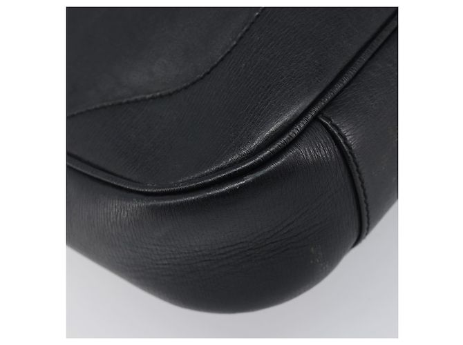 Borsa a mano GUCCI Bamboo Pelle Nero Argento 001 4095 Auth ep15912 - vista 11