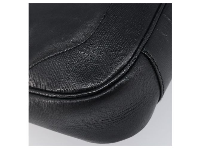 Borsa a mano GUCCI Bamboo Pelle Nero Argento 001 4095 Auth ep15912 - vista 13