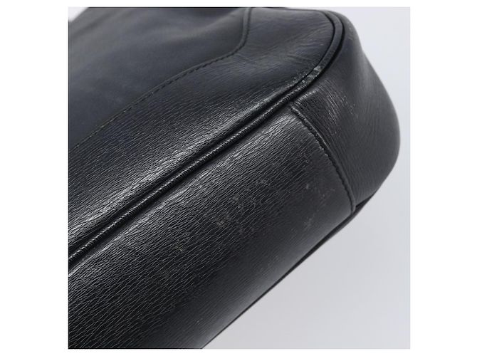 Borsa a mano GUCCI Bamboo Pelle Nero Argento 001 4095 Auth ep15912 - vista 14