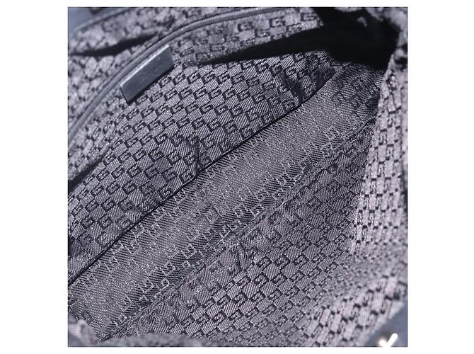 Borsa a mano GUCCI Bamboo Pelle Nero Argento 001 4095 Auth ep15912 - vista 17