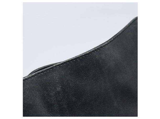 Borsa a mano GUCCI Bamboo Pelle Nero Argento 001 4095 Auth ep15912 - vista 25