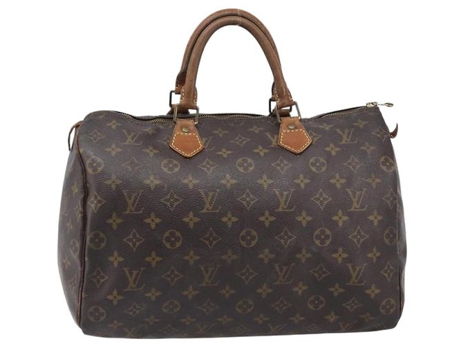 LOUIS VUITTON Monogram Speedy 35 Hand Bag M41524 LV Auth 200670 Monograma - vista 13